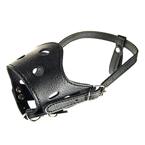 ColyBeautycor-Adjustable-Anti-biting-Dog-Muzzle-Leather