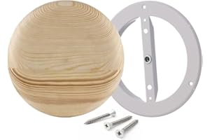 ABOUT VENT 100mm Rund Holz Tellerventil für Sauna - Abluft Zuluft Lüftungsventil - Anemostat, Diffusor, Lüftungsgitter