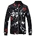 Produktbild Herren Printed Jacke Mantel,Bovake Nähen Sweatshirt Winterjacke Tasche Parka Pullover Freizeit Tops Casual Daunenjacke