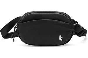 tomtoc 1.5L mała saszetka z ochroną RFID, lekka saszetka z regulowanym paskiem dla kobiet i mężczyzn, wodoodporna saszetka na pasek do podróży, na co dzień