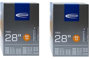 Schwalbe DV17 Innenschlauch, Schwarz, 71,2 cm (28 Zoll), 2er Set