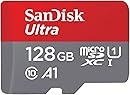 SanDisk Ultra microSDXC UHS-I memory card 128 GB + adapter (A1, Class 10, U1, Full HD videos, up to 120 MB/s read speed)|| Sp