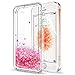 Produktbild Hülle Iphone 5S / Iphone SE / Iphone 5 / Iphone SE 2 Handyhülle Glitzer , LeYi Original Neu Süße Mädchen Flüssig Bewegende Treibsand Transparent Durchsichtig Silikon TPU Bumper Hard Smartphone Iphone 5S Iphone SE 2 Handy Hülle Case Cover mit HD-Schutzfolie für Apple iPhone 5S / Iphone 5 / Iphone SE Handy Hüllen Handycover ZX Pink