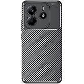 Coverzone Xiaomi Redmi Note 14 ile Uyumlu Silikon Kılıf TPU Negro Silikon Ultra Slim Fit Kılıf Siyah Karbon Delux Kılıf