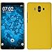 Price comparison product image PhoneNatic Hardcase compatible with Huawei Mate 10 - rubberized yellow Cover Cover