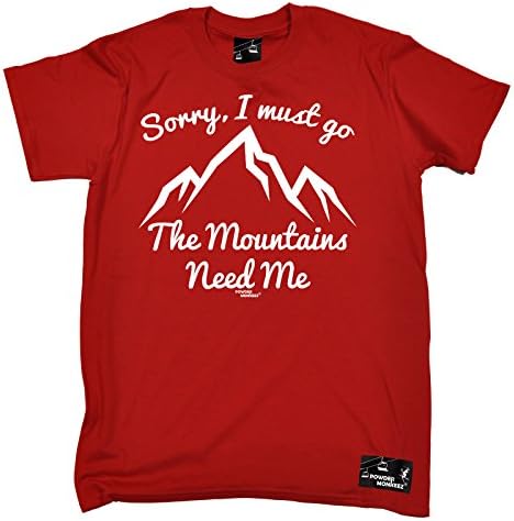 Powder Monkeez Skiing Tee - Pm The Mountains Need Me - Winter Snow Sports Funny top Accessories Birthday tee Gift Christmas Novelty for Him Tshirt Clothing T Shirt T-Shirt