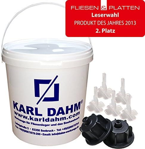 Tile levelling system starter kit 12504 by Karl Dahm, for tiles measuring 3-12 mm, top quality from the German market leader. The Levelling System for Tiles