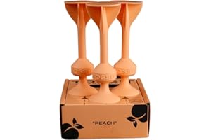 TOSSIT Juego Dardos de Silicona Ventosa - Juega con Familia y Amigos, Modos Petanca o Bocha y más! Ideal Interior Exterior, Diversión Portatil Todas Las Edades! Limited Edition Expansion, Peach