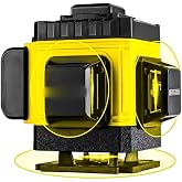 Pro Alman Kaucuk 360&deg; 12 K&ouml;şe Otomatik Hizalamalı &Ccedil;izgili Lazer Metre