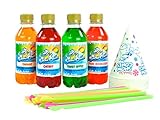 GRATIS 5 Conos de nieve de papel de cera de 6 oz totalmente de marca y 20 Conos de nieve ecológicos con 25 cucharas de paja de neón GRATIS