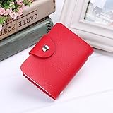 Stil: Ausweishülle. Unisex-Geldbörse mit 24 Kartenfächern, PU-Leder, für Damen und Herren