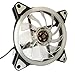 Produktbild Prevently Lüfter Ventilator Case Fan mit Standardgehäuse Neuer Halogen Gehäuselüfter mit zwei Öffnungen Computer Fall PC Lüfter Einstellen LED 120mm Leise Kühler 12 * 12 CM (Weiß)