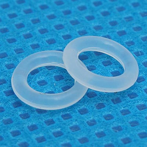 ELEGIANT 150Pcs Weiß Silikon O-Ring Tastenkappe Keycap Switch Dämpfer White Keycap Rubber O-Ring Switch Dampeners für Cherry MX Switch keyboard - 5