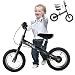Produktbild Qulista Super Rider Balance Bike 12" Blau/Schwarz/Rot (2018) Kinder Laufrad Lauflernrad, Höhenverstellbarer Sattel und Lenker (Schwarz)