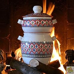 Couscoussier de cuisson - Petit Modèle - Bakir Rouge