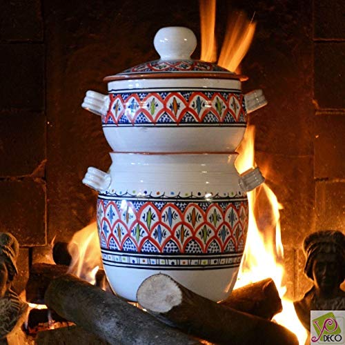 Couscoussier de cuisson - Petit Modèle - Bakir Rouge