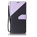 Produktbild Samsung Galaxy S7 Edge / SM-G9350 Hülle, Chreey [Kontrast Farben] Premium Ledertasche im Bookstyle Wallet Flip Case [Licht lila] + Kartenslot Standfunktion