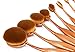 Makeup Brushes, Imurz 10pcs Luxury Rose Gold Oval Toothbrush Curve Makeup Brushes Kits Cosmetic Set Make Up Powder Foundation Eyeshadow Contour Brushes with Gift Box