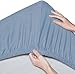 Produktbild Pinzon - Spannbettlaken aus Bio-Baumwolle, Kinderbett/Babybett, 2er-Pack, 60 x 120 cm, Kieselstein-Blau