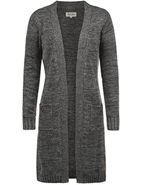 DESIRES Philetta Damen Strickjacke Cardigan aus 100% Baumwolle Meliert