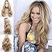 Produktbild Ombre Blonde Lace Perücken für Frauen Dark Roots Honey Blonde Perücken Beste synthetische Lace Front Perücke Kostüm