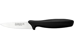 Rockingham Forge Couteau d'office 9 cm - Couteaux de cuisine légers et tranchants en acier inoxydable avec manche noir