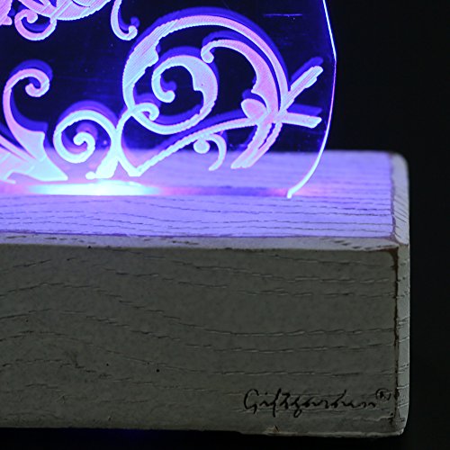 Giftgarden Christliche deko mit LED Beleuchtung Schutzengel hält einen Gottesdient - 8