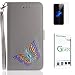 Produktbild Huawei Honor 9 Hülle [mit Panzerglas],Huawei Honor 9 Handyhülle,Penlicraft Flip Cover PU Leder Handgemachter bunter vorzüglicher Schmetterling Handyhülle im Brieftasche-Stil mit [Aktualisierter TPU Innenschale] [Standfunktion] Schutzhülle Handyhüllen [Magnetverschluss] Etui Case für Huawei Honor 9 mit schutzfolie (grau)