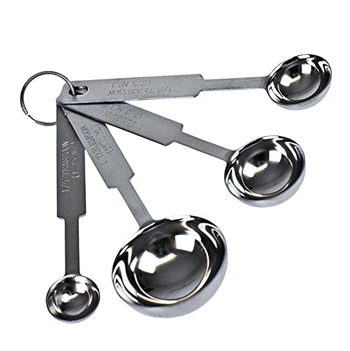 Preisvergleich Produktbild Messlöffel-Set, 1,25 / 2,5 / 5 / 15 ml, 4 tlg.