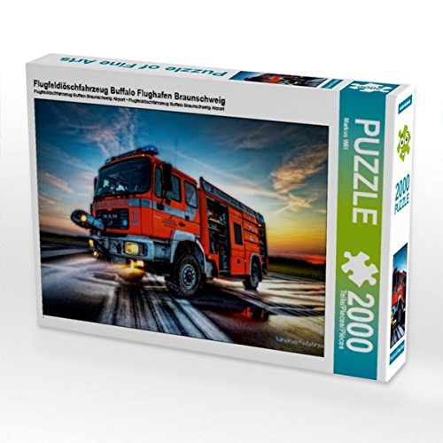 Preisvergleich Produktbild Flugfeldlöschfahrzeug Buffalo Flughafen Braunschweig 2000 Teile Puzzle quer (CALVENDO Technologie)