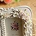Giftgarden White Photo Frame Rose Floral Double Picture Frames for Wedding Gift, Anniversary Gift