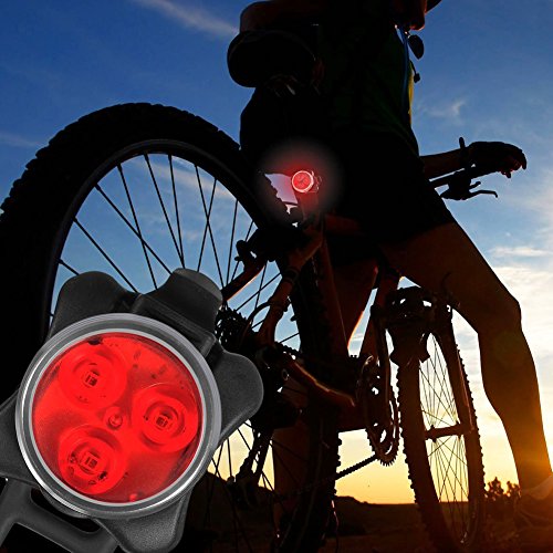 SWAMPLAND LED Fahrradbeleuchtung Set, USB Wiederaufladbare LED Fahrradlicht Set, Fahrradlampe Set inkl, LED Frontlichter und Rücklicht, 4 Licht-Modi USB Aufladbare Fahrradlichter, Fahrradlampen Set - 5