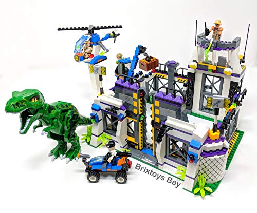 Ingenious Toys Dinosaurier Welt - Indominus Rex Zentrum / 826pcs Bauklötze Baukasten #TS8000A