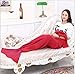 Produktbild Maskuline Decke Wolle gestrickt Meerjungfrau Schwanz Decke Winter Kind Sofa Decke 180CM*90CM 630 g h