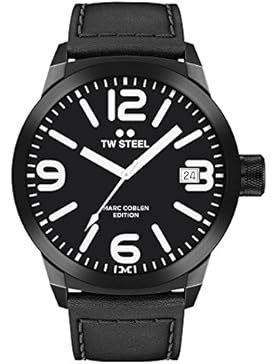 TW Steel Marc Coblen Edition mit Lederband 50 MM Black/Black TWMC55