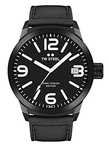 TW Steel Marc Coblen Lünette – Weiße Keramik, Schwarze Edelstahlverschraubung, 50 Mm, Für Marc Coblen Uhren