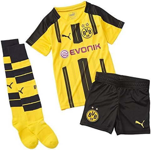 Child's Set BVB Home Mini Kit With Sponsor Logo, Baby Set, Children's, Set BVB Home Minikit with Sponsor Logo, cyber yellow-Black