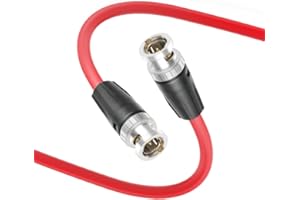 Alvin's Cables 12G BNC-Coaxial-Cable HD SDI BNC męsko-męski oryginalny kabel do kamer 4K 50CM|19.7 cali czerwony