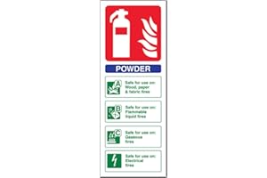 VSAFETY Fire Extinguisher - Powder ID - 75 X 200mm