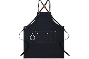 Watwass Grembiule Cucina Donna Professionale Grembiuli da Lavoro Uomo Falegname Grembiule Cameriere Barman