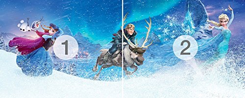 FOTOTAPETE POSTER EISKÖNIGIN ELSA Nr:N23 Kinderzimmer Dekor Wandtatoo Bordüre children wallpaper wall mural border (250x100cm 2-Teilig) - 2