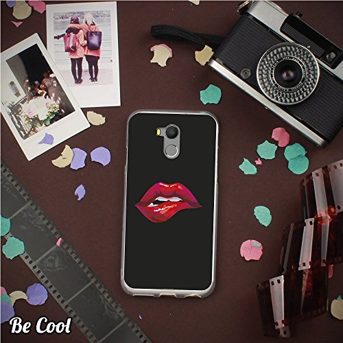 Becool® – Flexible Gel Schutzhülle für Oukitel U15 Pro, TPU Hülle aus bestem Silikon gefertigt, die dank unserem exklusivem Design sich einwandfrei an Ihr Smartphone anpasst und optimalen Schutz gewährleistet. Sexy Lippen - 2