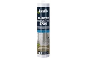 BOSTIK S730 Sanitär Silikon Pro Anthrazit – Hochwertiges Acetat Sanitärsilicon mit Schutzeffekt, Lösemittelfrei, Alterungs- und Witterungsbeständig, Geeignet für Innen- und Außenbereich, 300ml