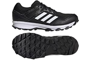 2022 Fabela Rise Hockey Astro Trainer Shoes - Black + Free Sports Innovation Chamois Grip (Numeric_7)