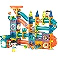 TRICKS TOYS Marble Run Race Track 3D Magnetic Tiles Building Construction Block & Learning Toy Game for Kids (Pack of 49 Pcs)