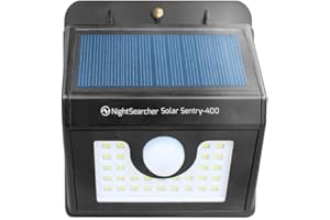 NIGHTSEARCHER Nexsun 400 - Solar-Powered Security Light, Solar Outdoor Wall Light with PIR, Solar Down Light, External Solar Light with Motion Sensor