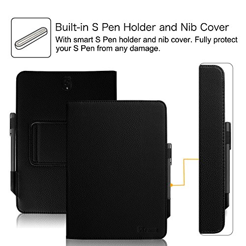 Fintie Samsung Galaxy Tab S3 9.7 Bluetooth Tastatur Hülle Keyboard Case – Slim Fit Kunstleder Stand Schutzhülle Tasche mit Magnetisch Abnehmbar Drahtloser Bluetooth Tastatur für Samsung Galaxy Tab S3 T820 / T825 24,58 cm (9,68 Zoll) Tablet-PC, Schwarz - 5