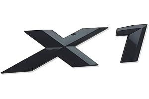 MCK Auto - 1 x logo posteriore nero lucido per bagagliaio posteriore