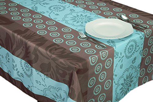 ExclusivoCIR Manteles Blue Garden Estampados Antimanchas Colores Primaverales Decoracion (350 x 150 cm)