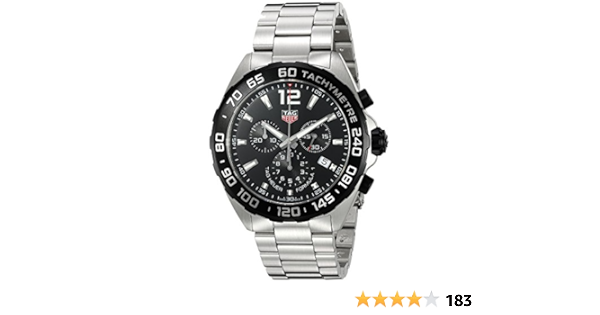 Tag Heuer Formule 1 CAZ1010.BA0842 Montre chronographe en acier pour homme  : TAG Heuer: Amazon.fr: Montres
